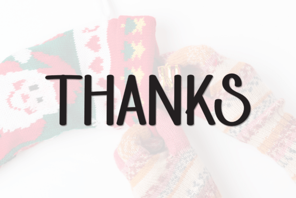 Knitwear Christmas Font PNG with transparent background - Preview 5