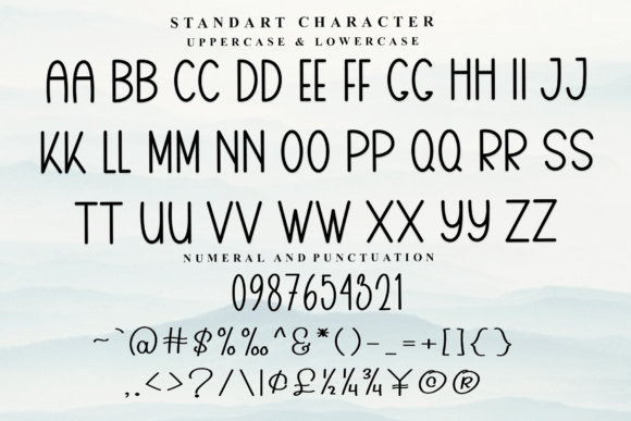 Mama Stitch Font PNG with transparent background - Preview 2