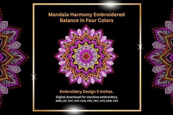 Mandala Embroidery Pattern: Harmony