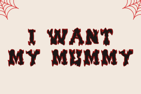 Melted Scholar Font PNG with transparent background - Preview 1