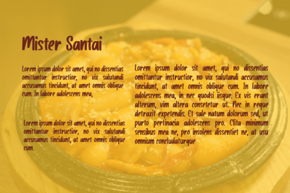 Mister Santai Font PNG with transparent background - Preview 2