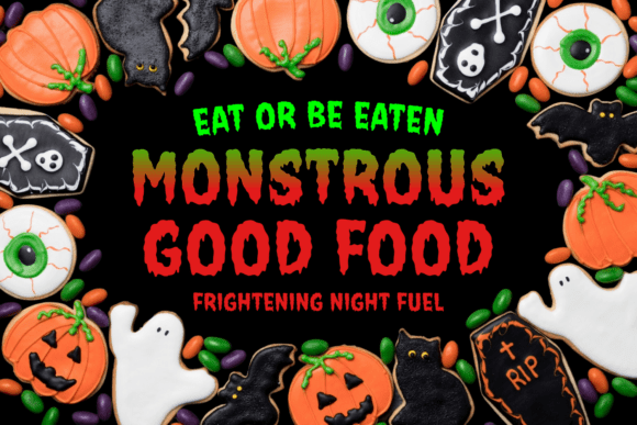 Night Sucker Font PNG with transparent background - Preview 2