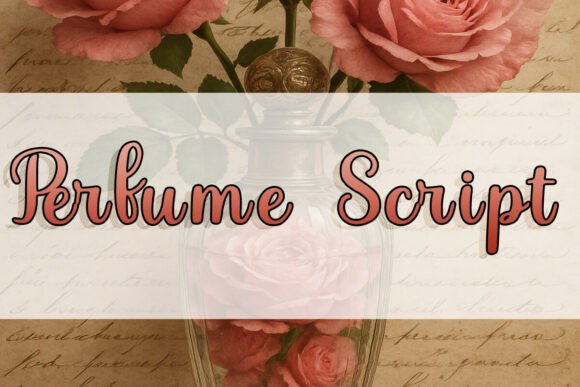 Perfume Script Font PNG with transparent background - Preview 1