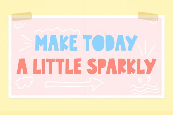 Playpaper Font PNG with transparent background - Preview 4