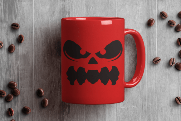 Scary Face Font PNG with transparent background - Preview 1