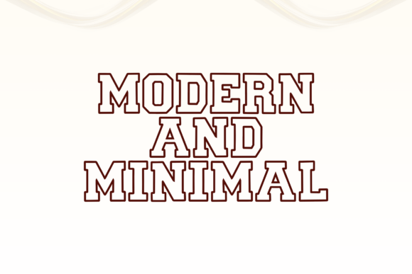 Scholar Block Outline Font PNG with transparent background - Preview 2