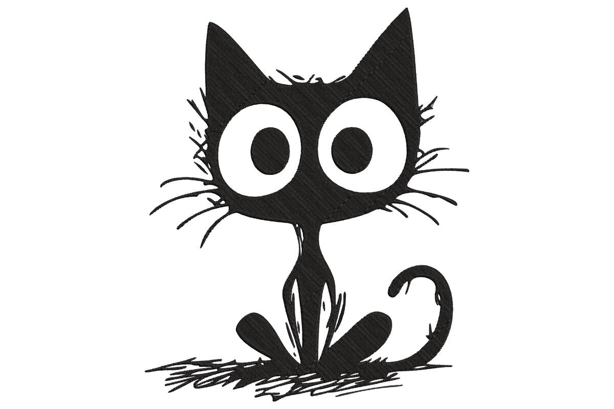 Wild-Eyed Halloween Cat