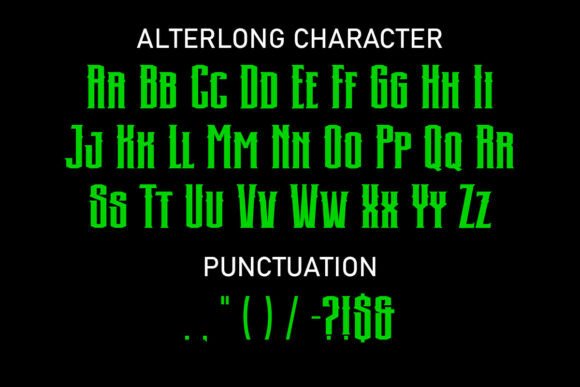 Alterlong Font - Preview 2
