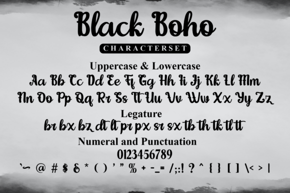 Black Boho Font - Preview 6