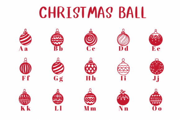 Christmas Ball Font - Preview 1