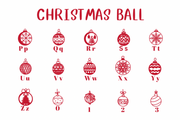 Christmas Ball Font - Preview 2