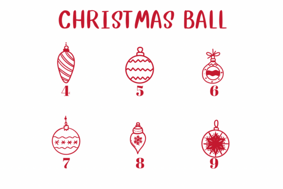 Christmas Ball Font - Preview 3