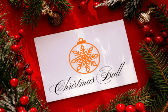 Christmas Ball Font - Preview 4