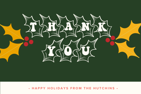 Christmas Holly Font - Preview 6