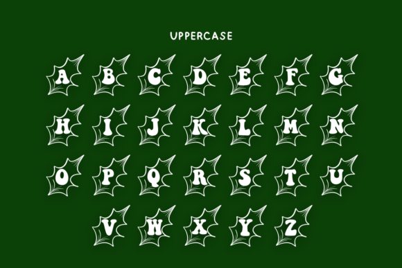 Christmas Holly Font - Preview 3