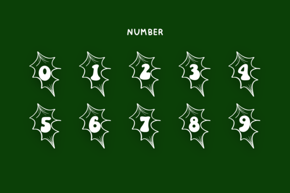 Christmas Holly Font - Preview 5