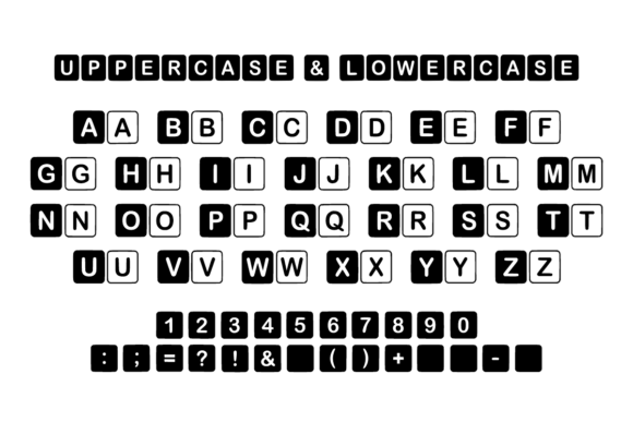 Crossword Puzzle Font - Preview 5
