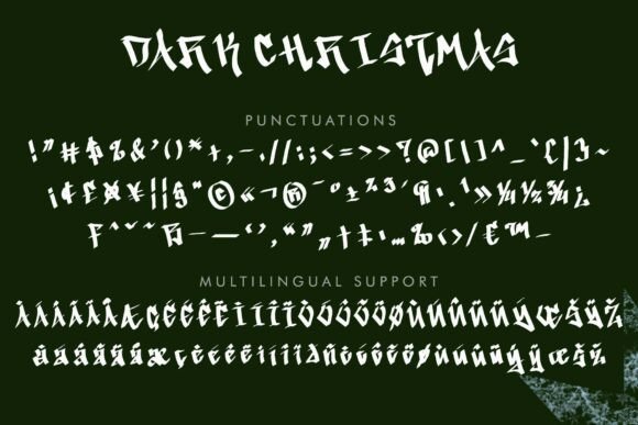 Dark Christmas Font - Preview 5