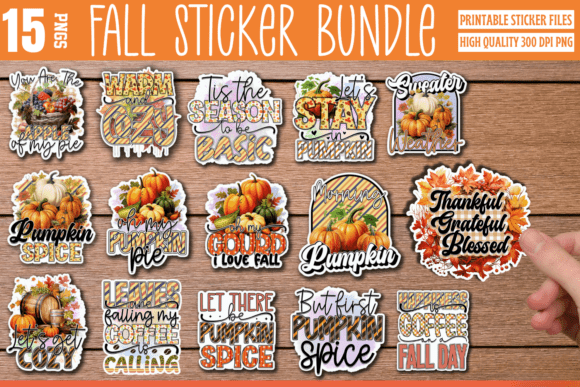 Fall Stickers Bundle, Sticker Bundle