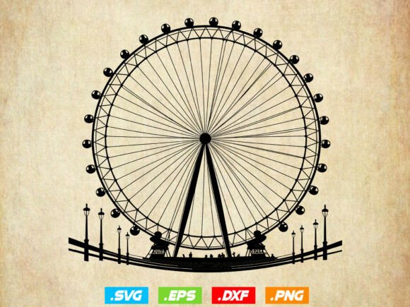 Ferris Wheel Svg,Ferris Wheel Silhouette