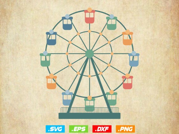 Ferris Wheel Svg,Ferris Wheel Silhouette