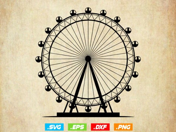 Ferris Wheel Svg,Ferris Wheel Silhouette