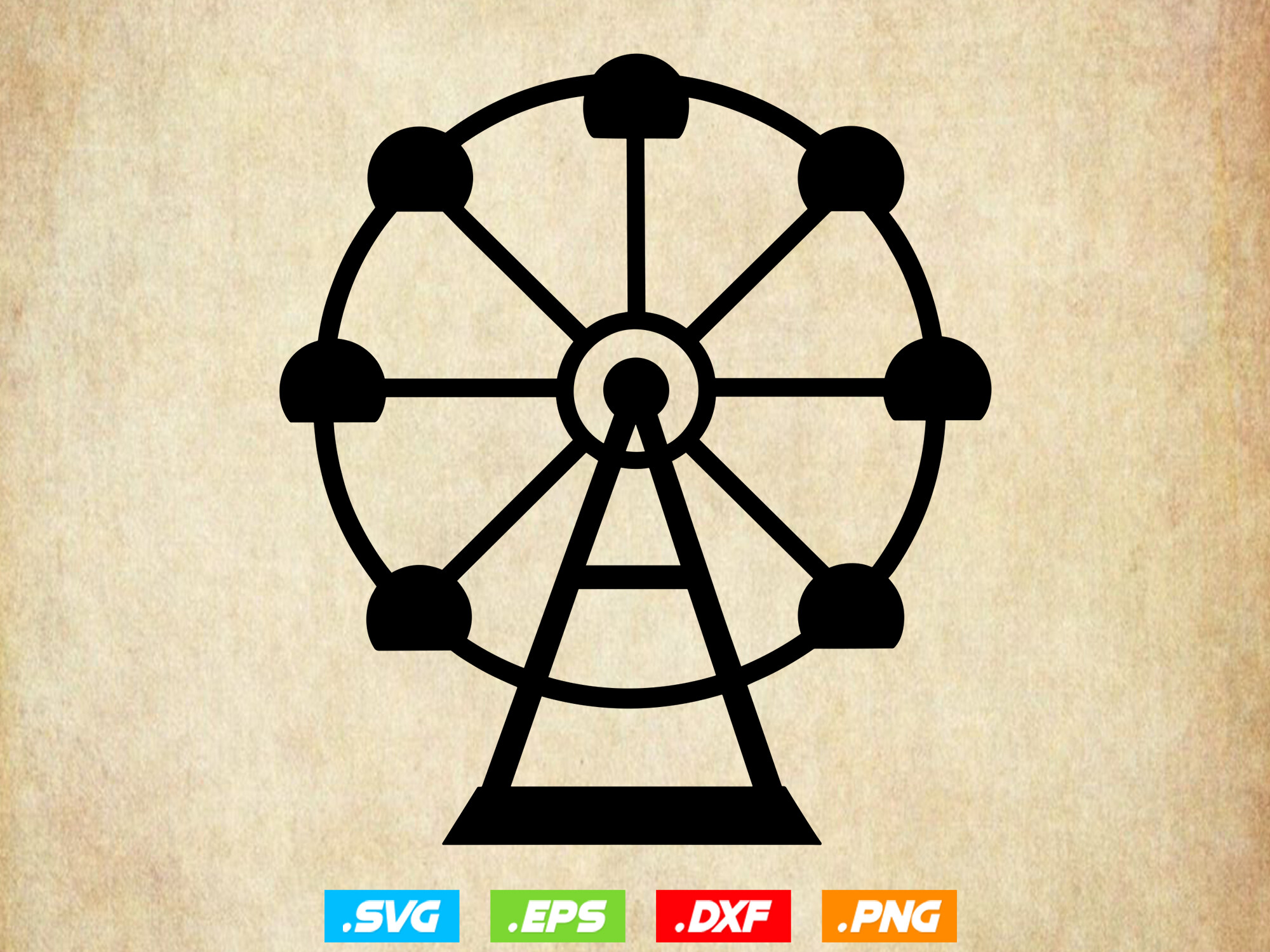 Ferris Wheel Svg,Ferris Wheel Silhouette