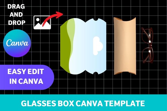 Glasses Box Canva Template