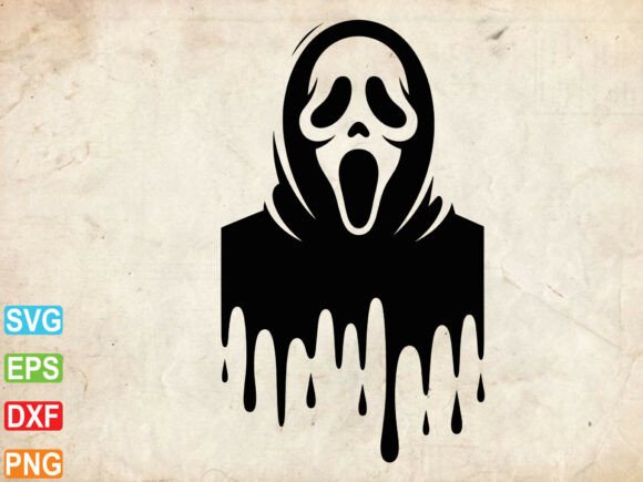 Halloween SVG, Ghost Outline Svg