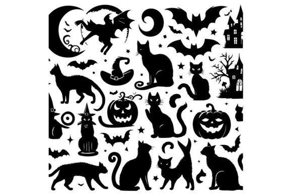 Halloween Silhouettes Icons