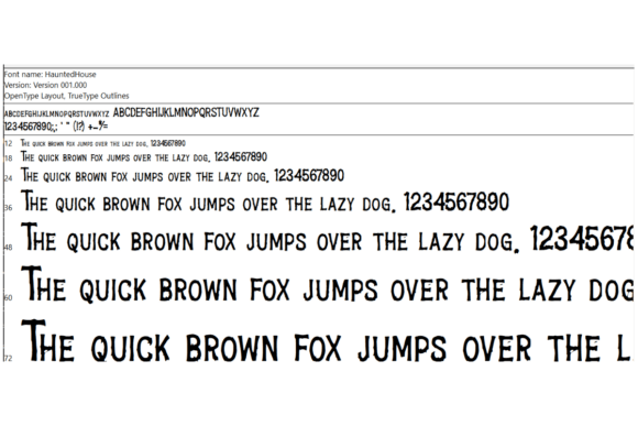 Haunted House Font - Preview 1