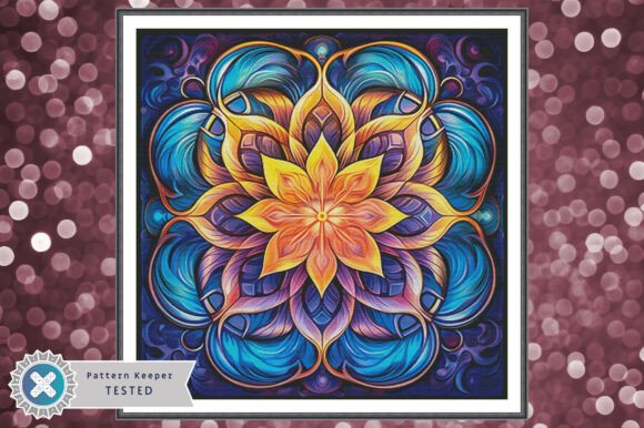 Mandala Cross Stitch Pattern PDF