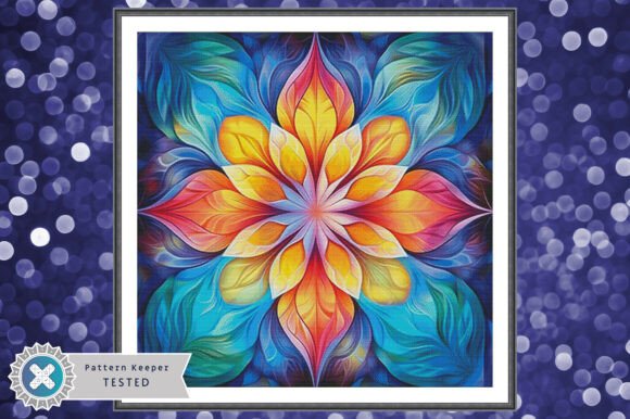 Mandala Cross Stitch Pattern PDF