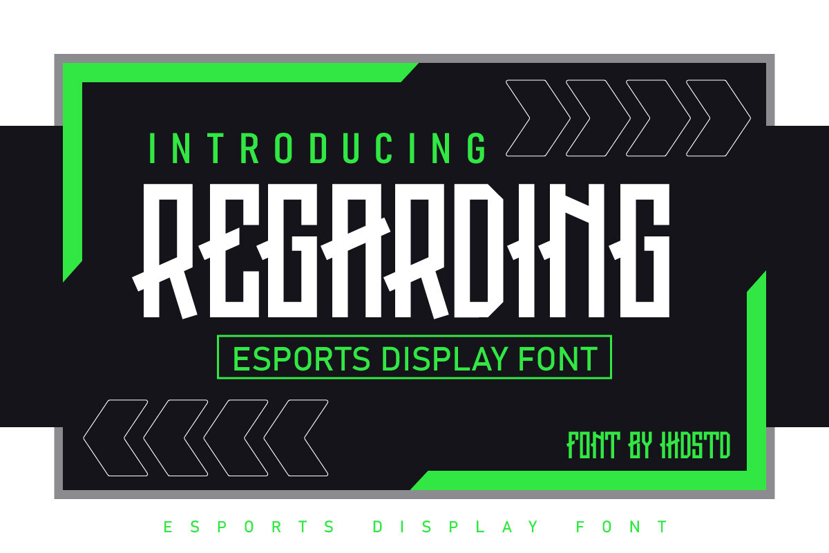 Regarding Esports font preview for gaming headlines
