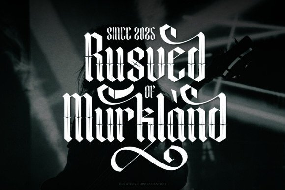 Roslenk Volume 2 Font Font PNG with transparent background - Preview 2