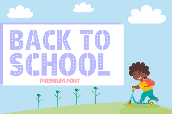 School Students Font PNG with transparent background - Preview 1