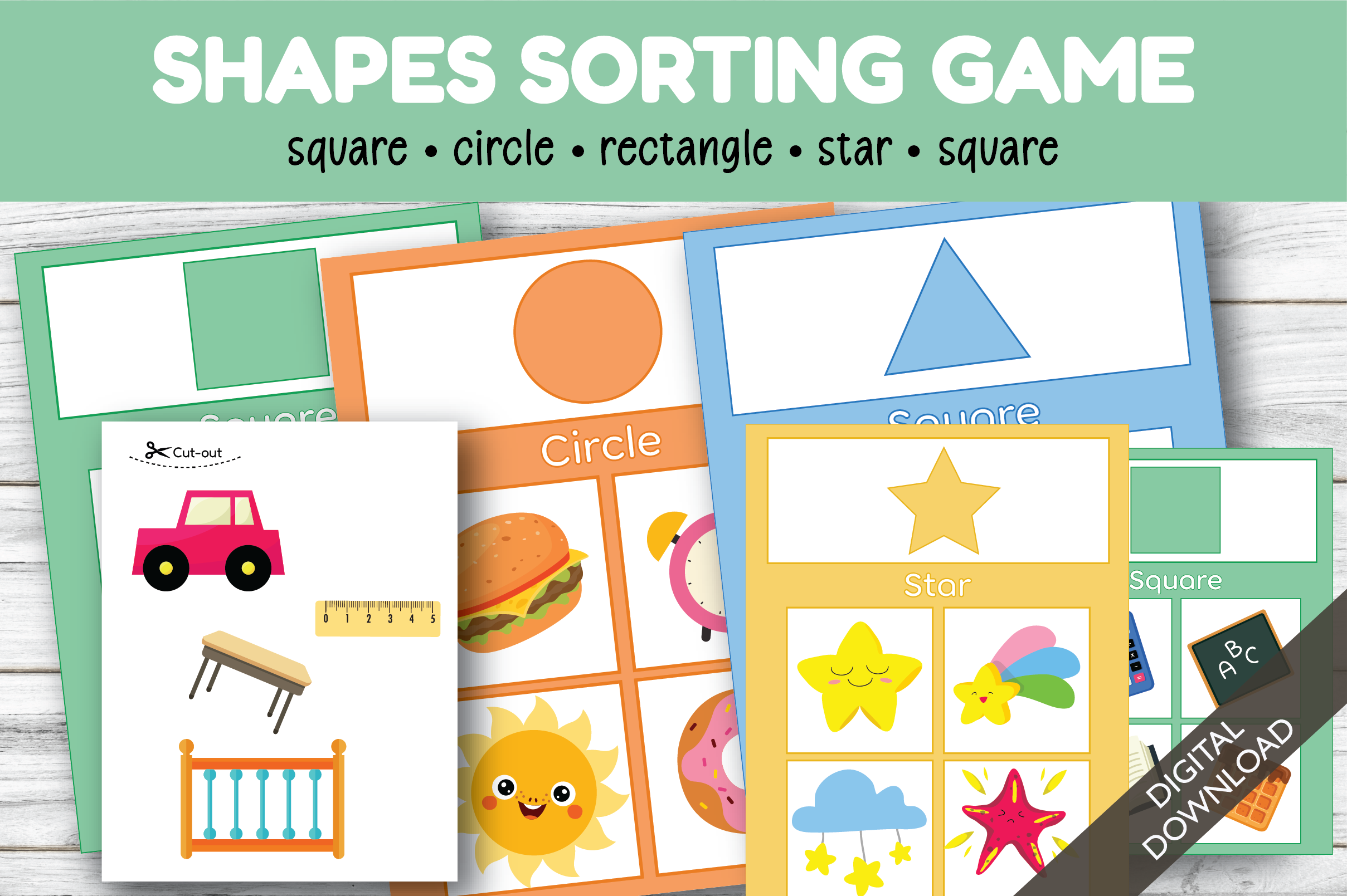 Shapes Sorting Game