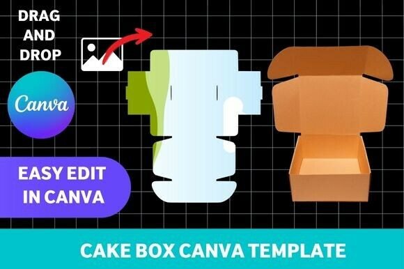 Cake Box Canva Template