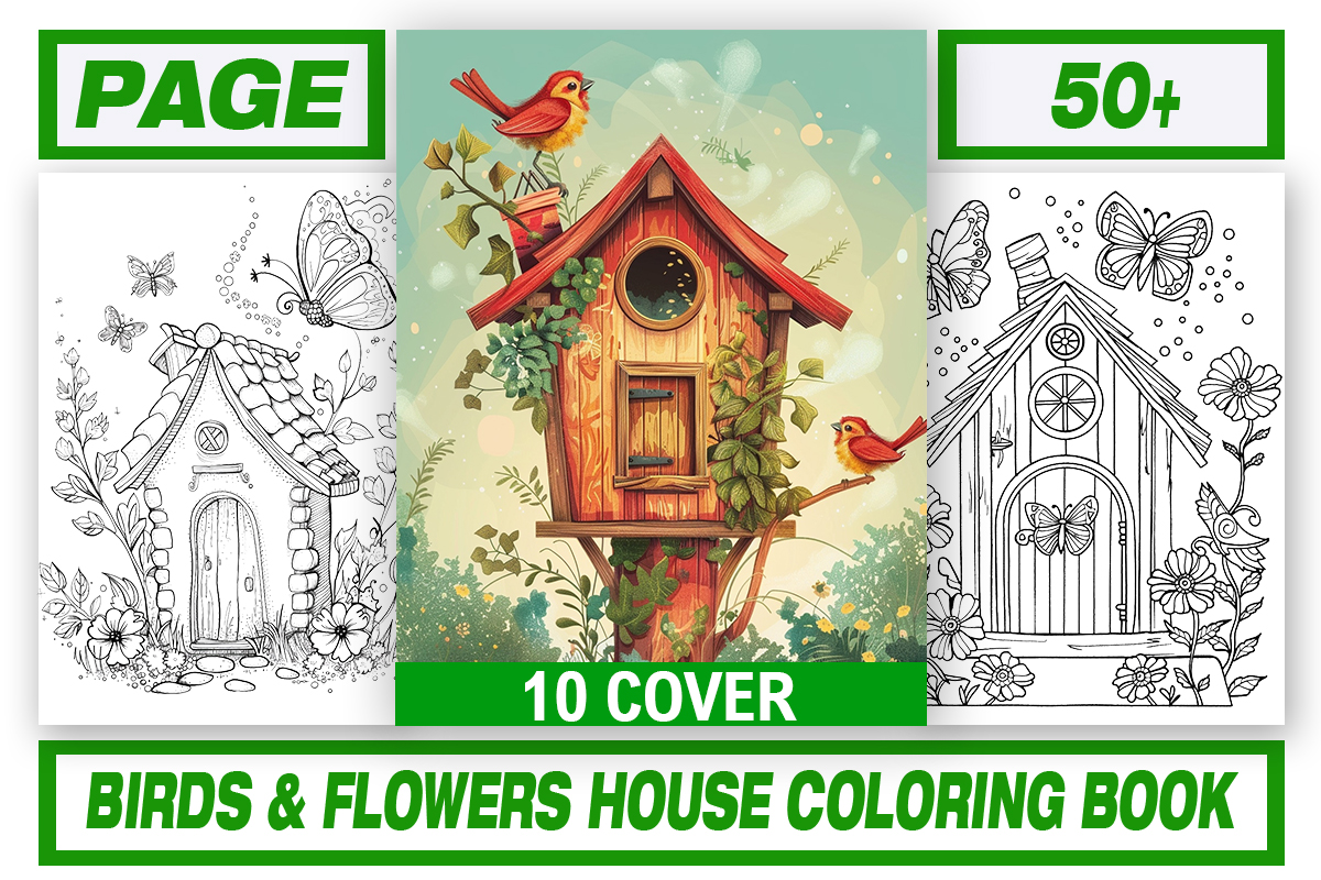 Bird House Coloring Pages
