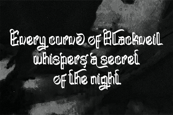 Blackveil Font PNG with transparent background - Preview 1