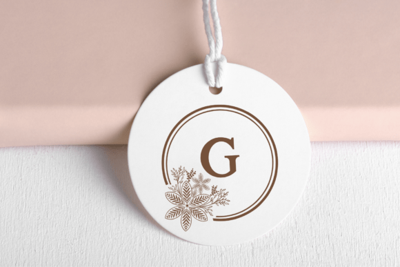 Boho Flower Monogram Font - Preview 6