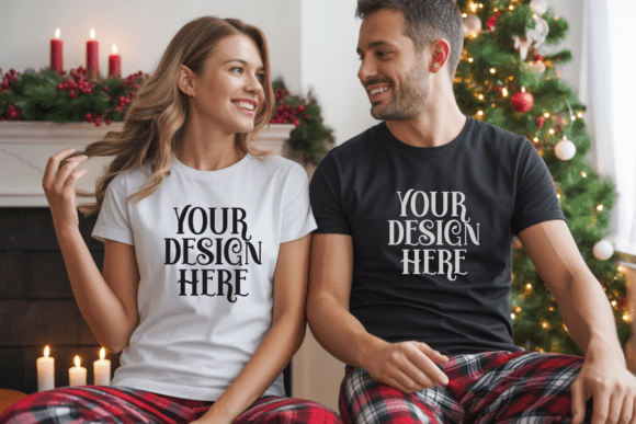 CC1717 Christmas Couple Mockups