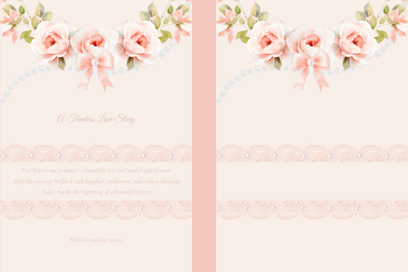 Elegant Floral Wedding Card Template
