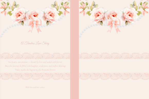 Elegant Floral Wedding Card Template