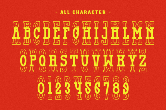Famous Stacked Font - Preview 2