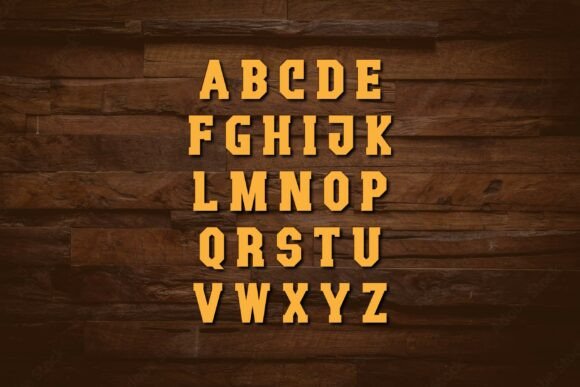 Forest Foundry Font PNG with transparent background - Preview 3