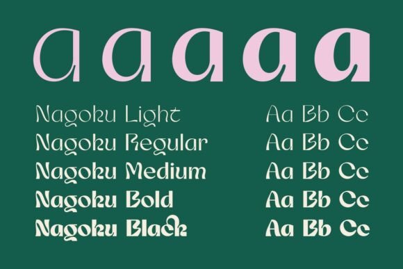 Nagoku Font PNG with transparent background - Preview 3