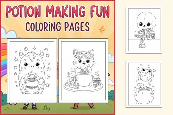 Potion Making Fun Coloring Pages