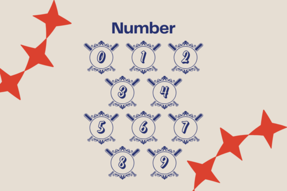 Baseball Crown Monogram Font - Preview 3