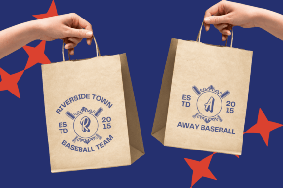 Baseball Crown Monogram Font - Preview 5